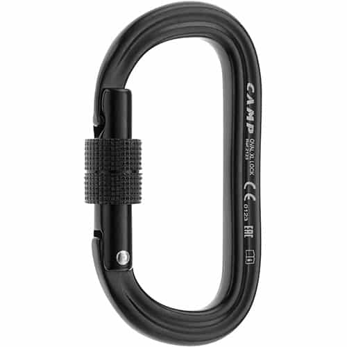 OVAL XL LOCK BLACK – Carabiner