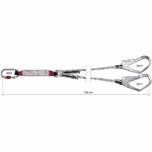 SHOCK ABSORBER LIMITED ROPE – Rope lanyard