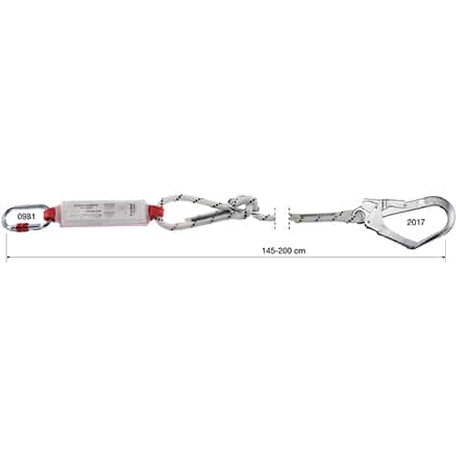 SHOCK ABSORBER ROPE ADJUSTABLE – Rope lanyard